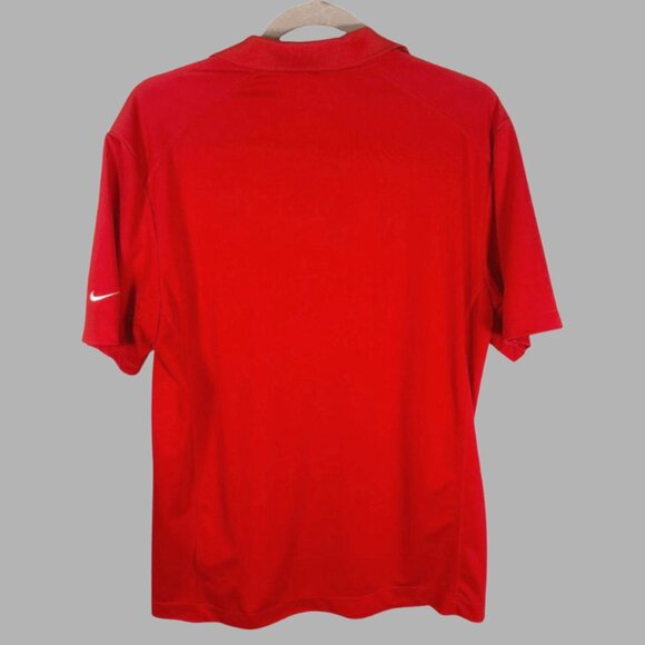 Men’s Nike  Polo Golf Short Sleeve Red Tour Performance Dri Fit Shirt Size Med - Picture 3 of 6